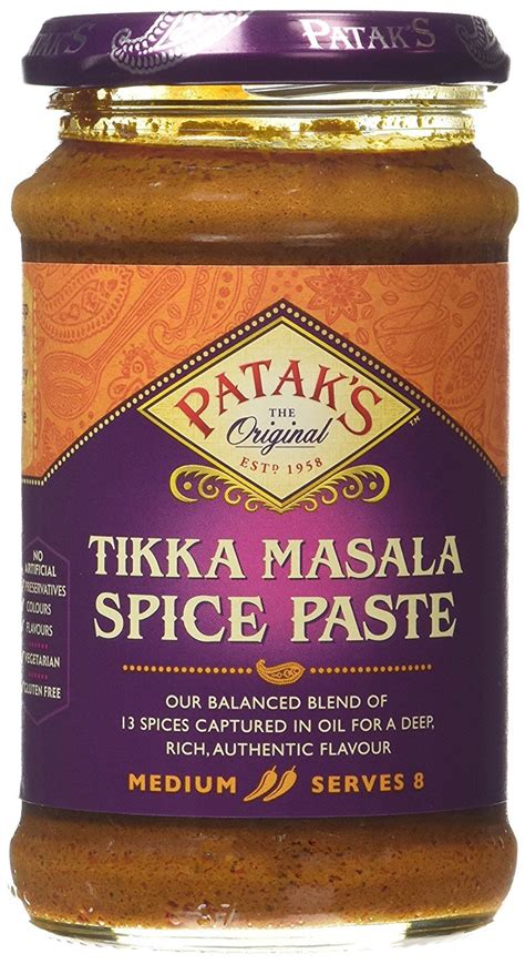 Patak S Tikka Masala Spice Paste G Amazon Co Uk Grocery