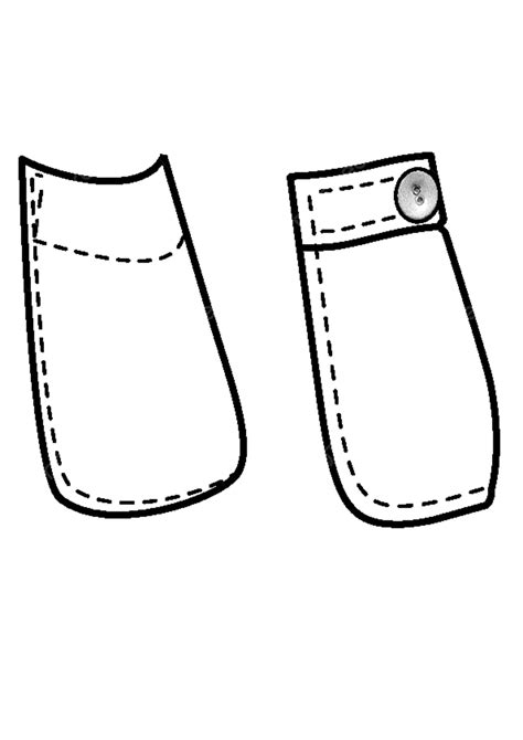 Diseño Del Bolsillo Lateral De Los Pantalones De Trabajo Png Dibujos