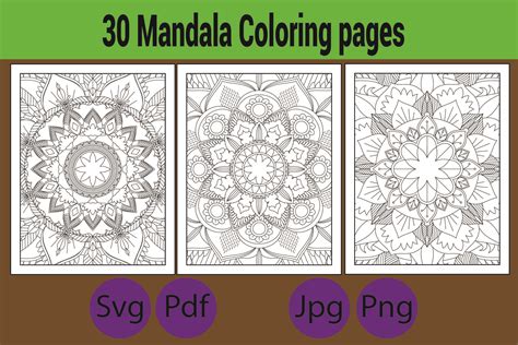 Mandala Coloring Pages Graphic By Mehedi Hassan Creative Fabrica