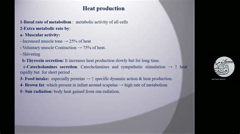 Physio 3 Thermoregulation Youtube