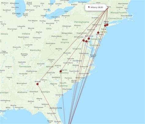 All Flight Routes From West Palm Beach To Albany PBI To ALB Flight