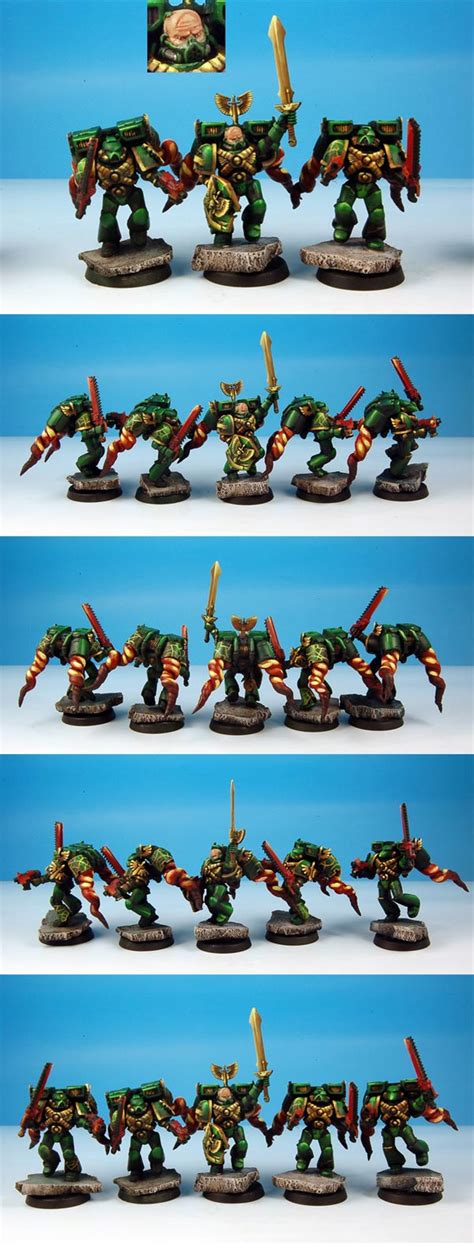 Coolminiornot Warhammer 40k Dark Angels Assault Squad By Rene