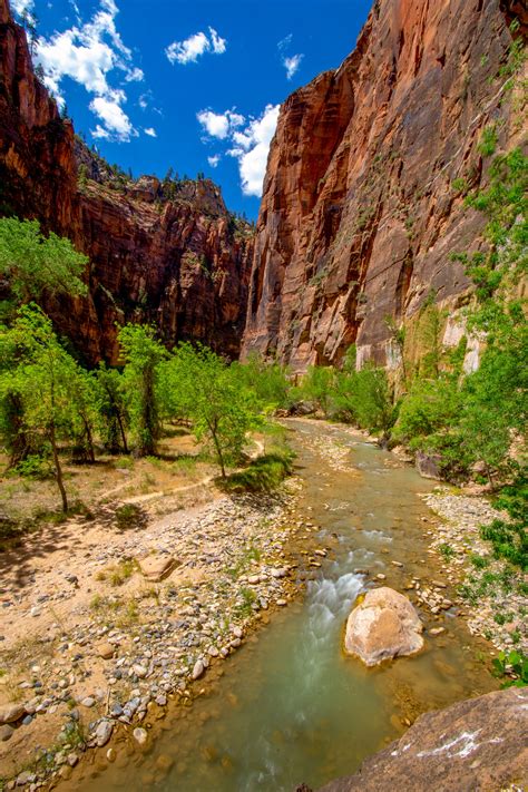 Zion, Riverwalk, Trail to the Narrows, Virgin, National Park, Photo ...