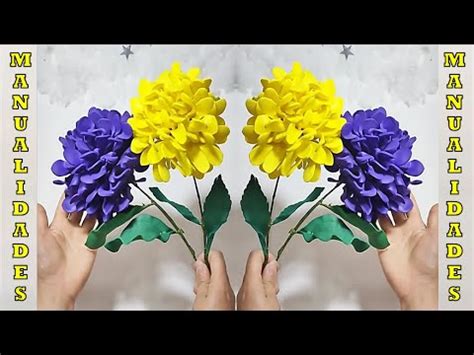 Lindas Flores Para Decorar Tu Hogar Hechas Con Fomix YouTube