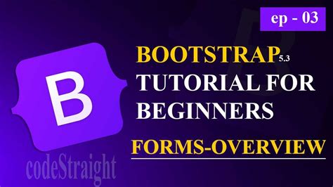 Bootstrap Tutorial For Beginners V Ep Forms Overview