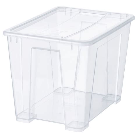 Ikea Samla Clear Box With Lid Ikea Ikea Storage Ikea Samla