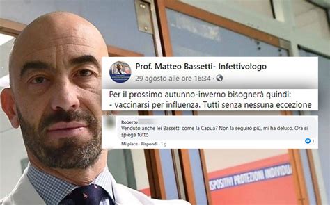 Coronavirus Bassetti Promuove Il Vaccino Antinfluenzale I