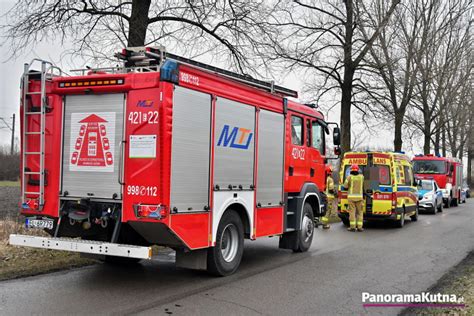 Wypadek pod Kutnem w akcji wszystkie służby ratunkowe ZDJĘCIA