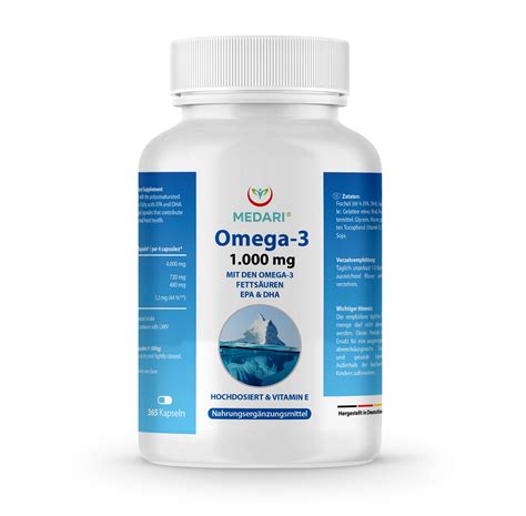 Medari Omega 3 365 Kapseln Für 365 Tage Zum Wohlfühlen