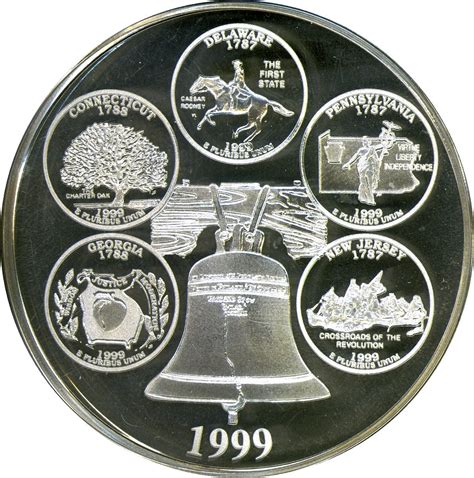 4 Oz Silver Giant Statehood Quarter Exonumia