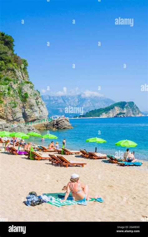 Plaza Mogren Mogren Beach Budva Montenegro Europe Stock Photo Alamy