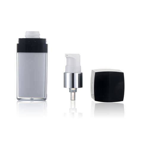 Black Acrylic Airless Pump Vacuum Bottles China Black Acrylic Airless