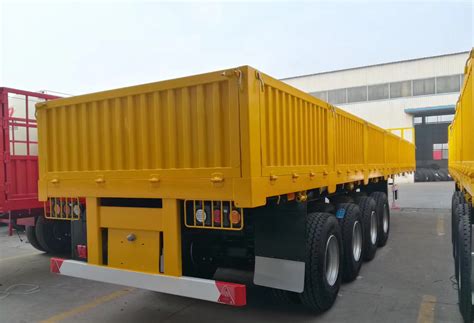 3 Axles 4 Axle 50 Tons 60 Ton 80 Tons Side Wall Semi Trailer Cargo