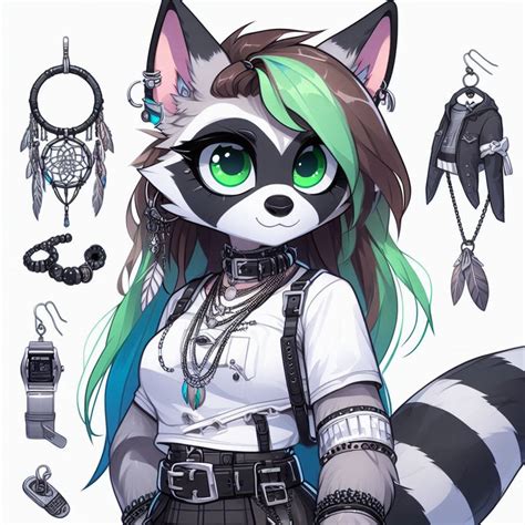 Furry Anthro Raccoon Girl By Dumpsterfireraccoon On Deviantart