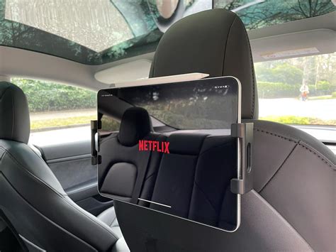 Tesla Model 3y Back Seat Ipadmobile Holder Evaccs