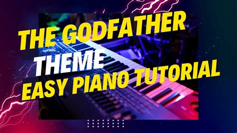 The Godfather Theme Easy Piano Tutorial With Chords Youtube