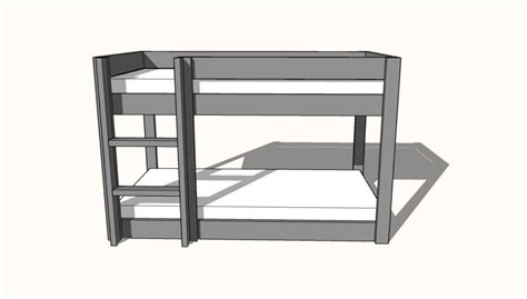 Low Bunk Bed Free Woodworking Plan