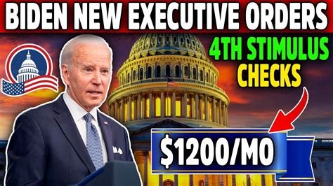 4TH STIMULUS CHECK PASSED NEW EXECUTIVE ORDER 1200 MO DIRECT DEPOSIT