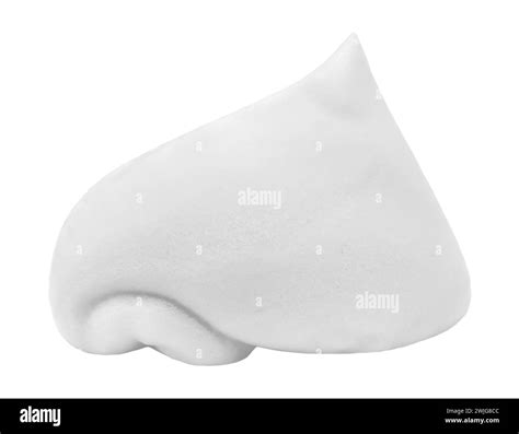 Blue Shaving Foam On A White Background Soap Foam With Drop Shaped Bubbles Skin Care Stock