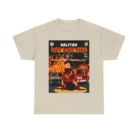 Aaliyah Hot Like Fire Vintage Comic Art T Shirt Babygirl Queen Of Urban Pop Aaliyah Tee R B