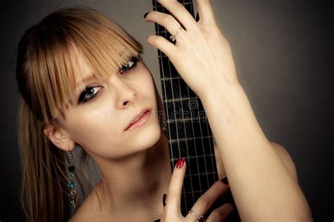 Beautiful Naked Girl Guitar Stock Photos Free Royalty Free Stock