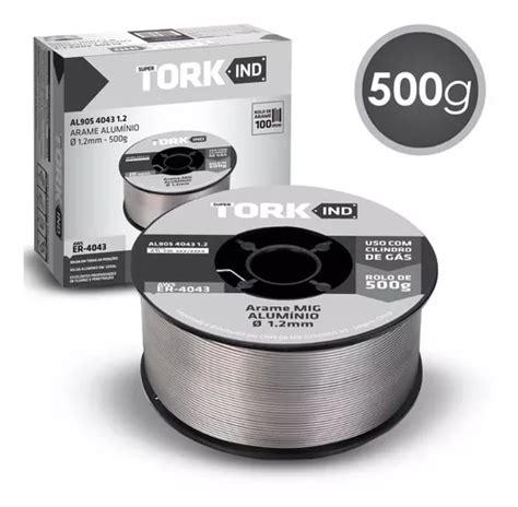 Arame Solda Mig 1 2mm 0 5kg Alumínio C Gás Super Tork Parcelamento