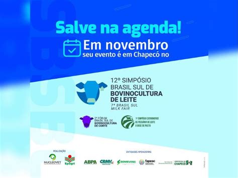 Chapecó recebe 12º Simpósio Brasil sul de bovinocultura de leite entre