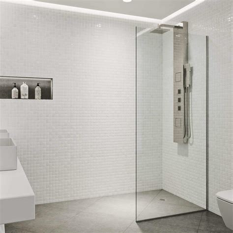 Buy Vigo W X H Zenith Frameless Fixed Rectangle Shower Screen