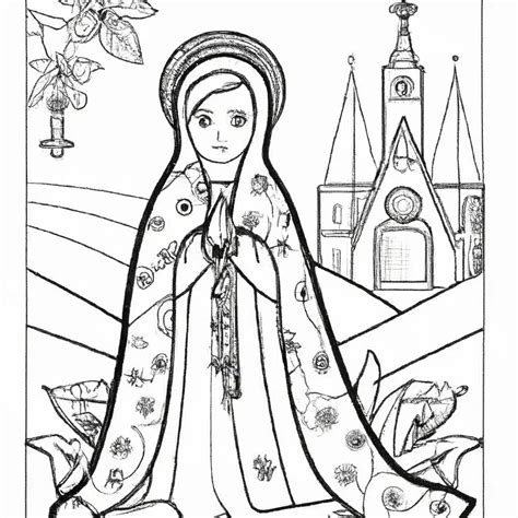 Desenhos De Nossa Senhora De F Tima Para Imprimir E Colorir