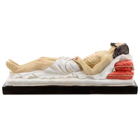 Statua Cristo Morto Su Letto Resina 30 Cm Vendita Online Su HOLYART