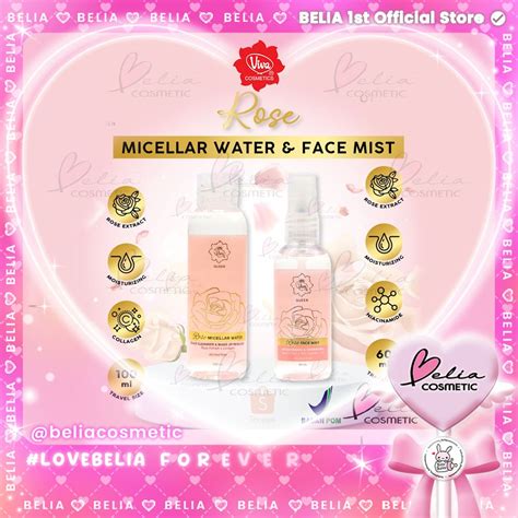 Jual Belia Viva Queen Rose Micellar Water 100ml Face Mist 60ml