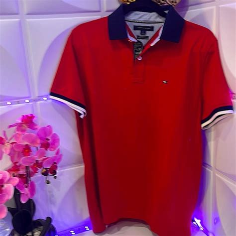 Tommy Hilfiger Shirts Mens Like New Tommy Hilfiger Medium Red Polo