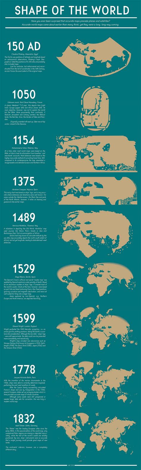 Evolution of the world's maps : r/MapPorn