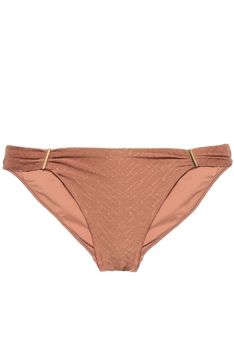 Melissa Odabash Martinique Stretch Jacquard Low Rise Bikini Briefs