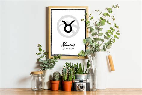 Taurus Zodiac Sign Earth Element Astrology Symbol - Etsy