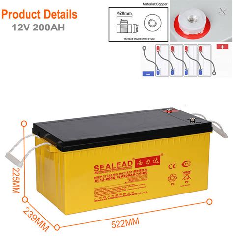 Agm Lead Acid Battery 3 Years Warranty Vrla Ups Battery Deep Cycle Inverter Battery 12v 200ah