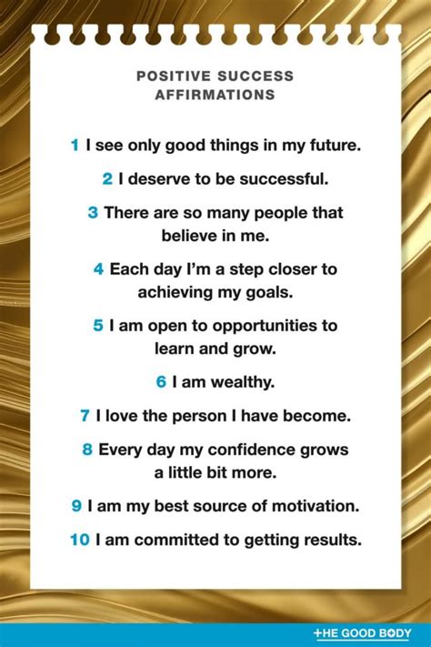 30 Affirmations for Success to Recite Every Day