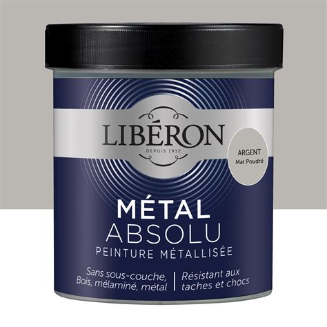 Peinture Meuble Et Boiserie Métal Absolu LibÉron Argent Mat 05 L