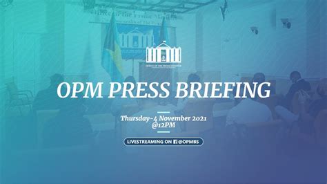 Office Of The Prime Minister Press Briefing Youtube