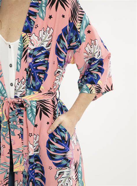 Ripley Kimono Barbados Print Flores