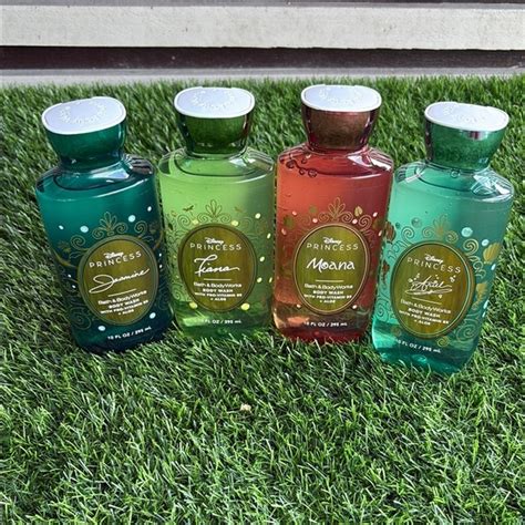 Bath Body Works Bath Body Bbw Disney Princesses Jasmine Tiana Moana Ariel Shower Gel Lot