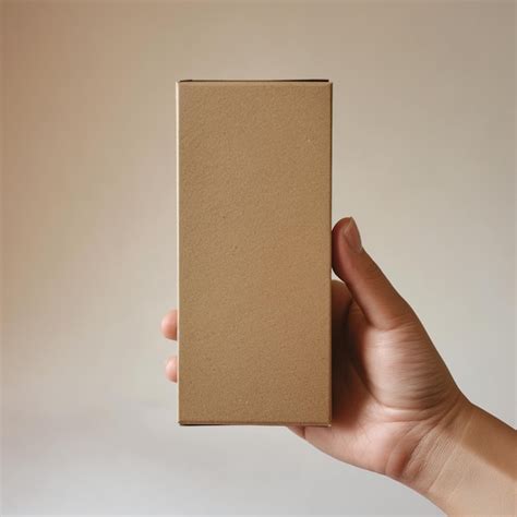 premium photo hand holding product box  dimensions    cm