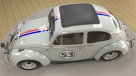 Volkswagen Beetle Herbie D Model Cgtrader