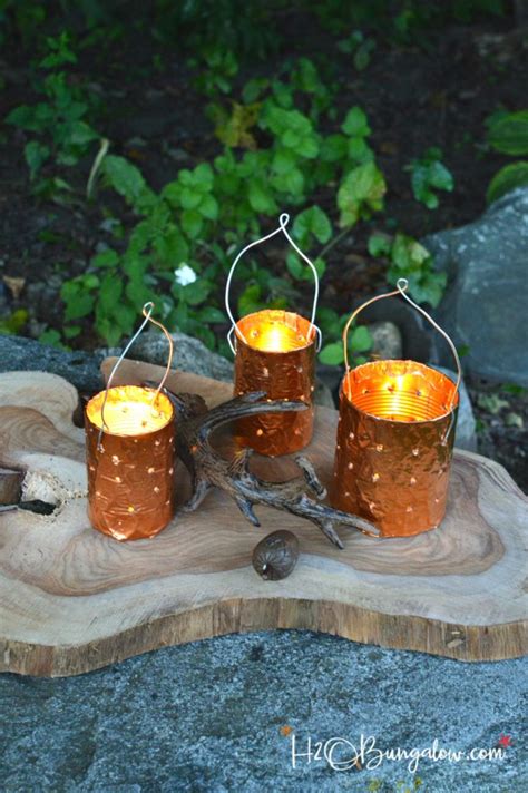 DIY Copper Tin Can Candle Holders Are A Simple Upcycle Project For