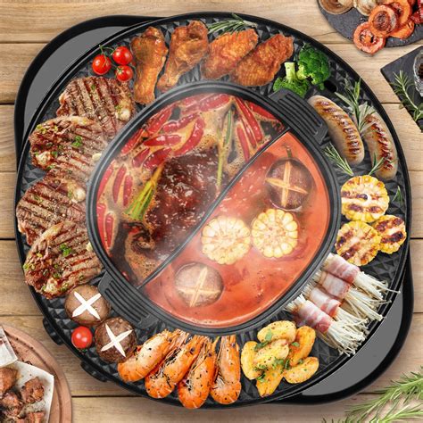 Soupify In Hot Pot With Grill Electric Korean Bbq Grill