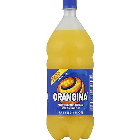 Orangina Beverage, Sparkling Citrus 59.1 oz | Fruit Flavors | D'Agostino