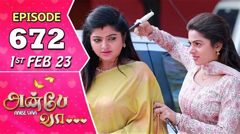 Anbe Vaa Serial Episode 672 1st Feb 2023 Virat Delna Davis Saregama Tv Shows Tamil