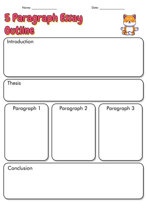 14 Best Images Of A 5 Sentence Paragraph Writing Worksheet Five