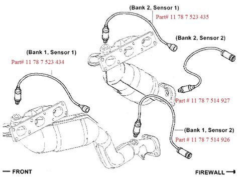 Bmw E46 3 Series O2 Sensor 032003 2006 Pre Cat Oem 11787523434 Or 11787523435