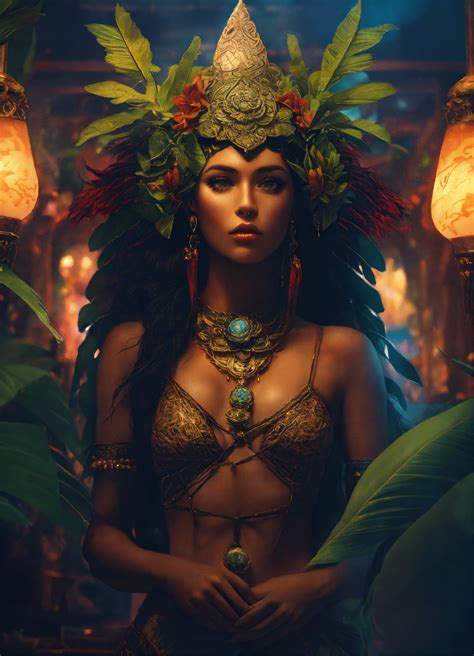 Lexica A Ultra Beautiful Tahitian Woman Intricate Sharp Focus